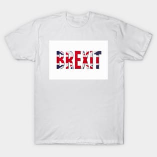 Brexit created from the Union Jack T-Shirt